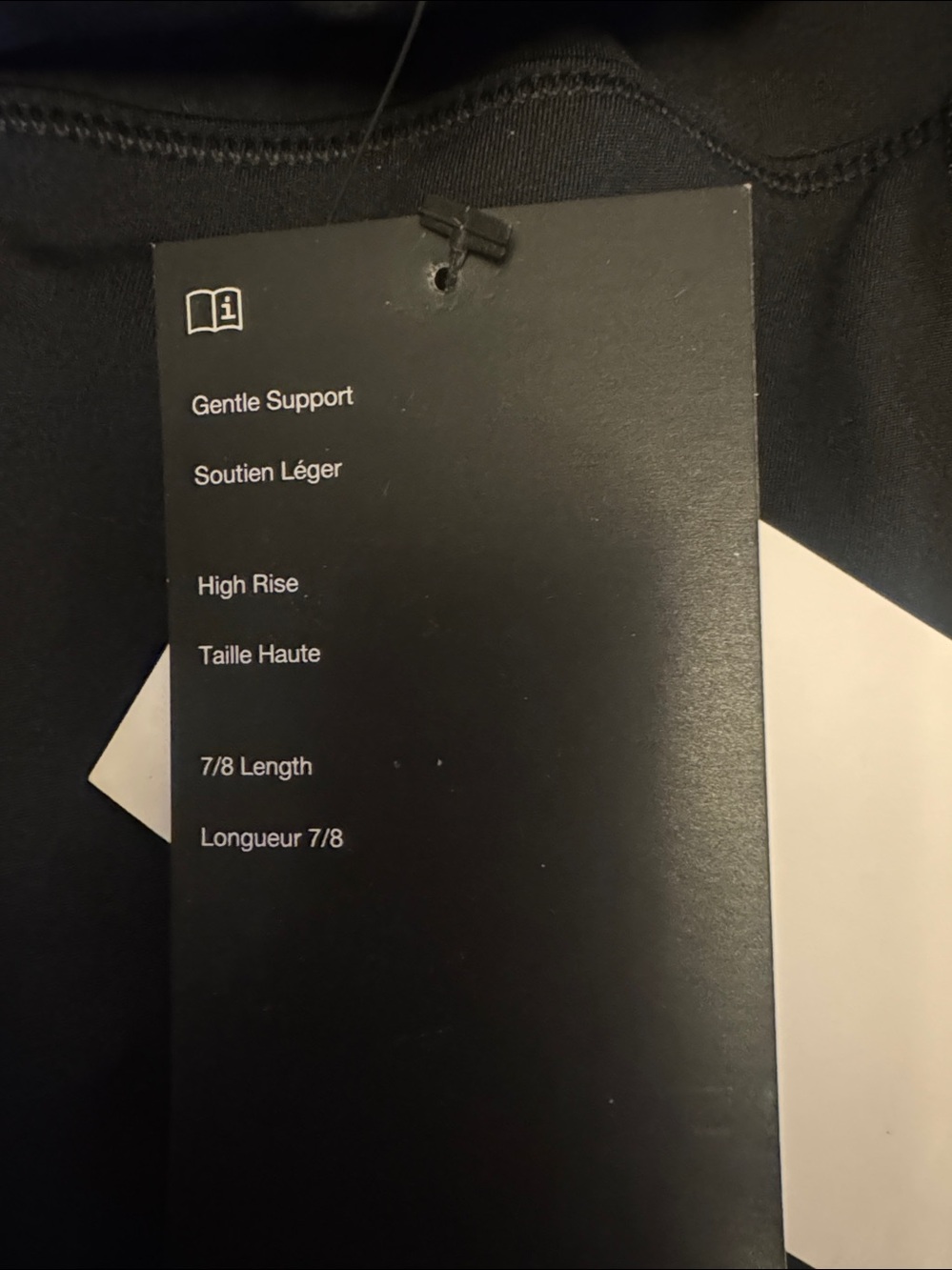 Nike One Black High-Rise Athletic Leggings with Side Pockets - Picture 7 of 7